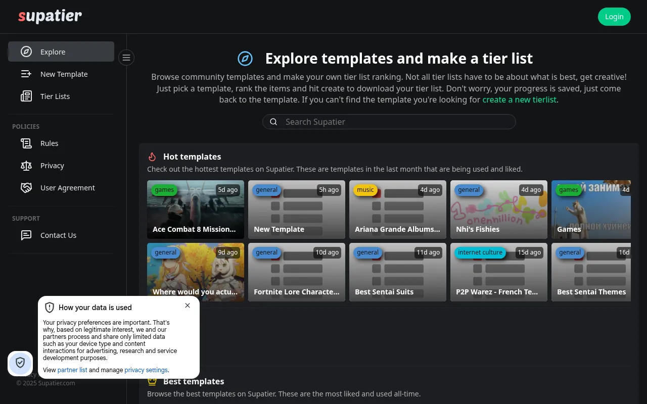 Screenshot of supatier.com