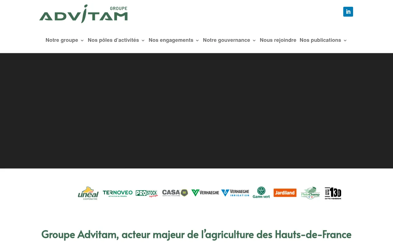 Screenshot of groupe-advitam.com