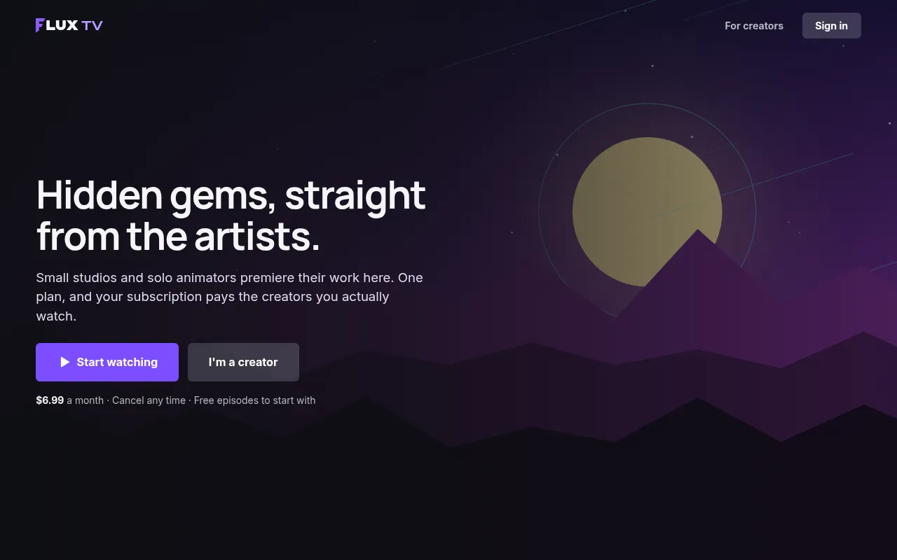 Screenshot of fluxtv.watch