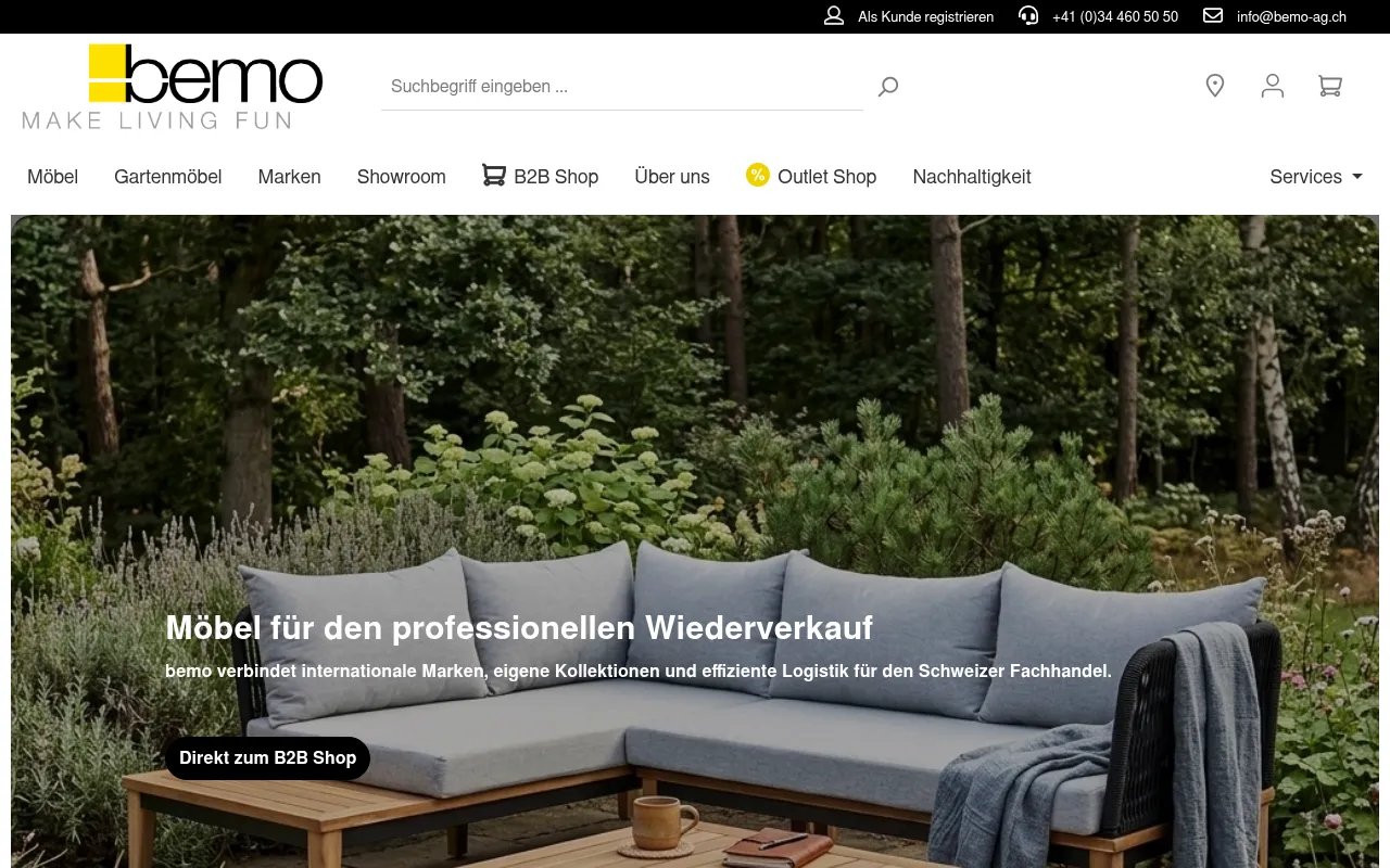 Screenshot of bemo-ag.ch