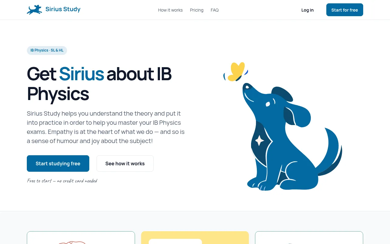 Screenshot of siriusstudy.com