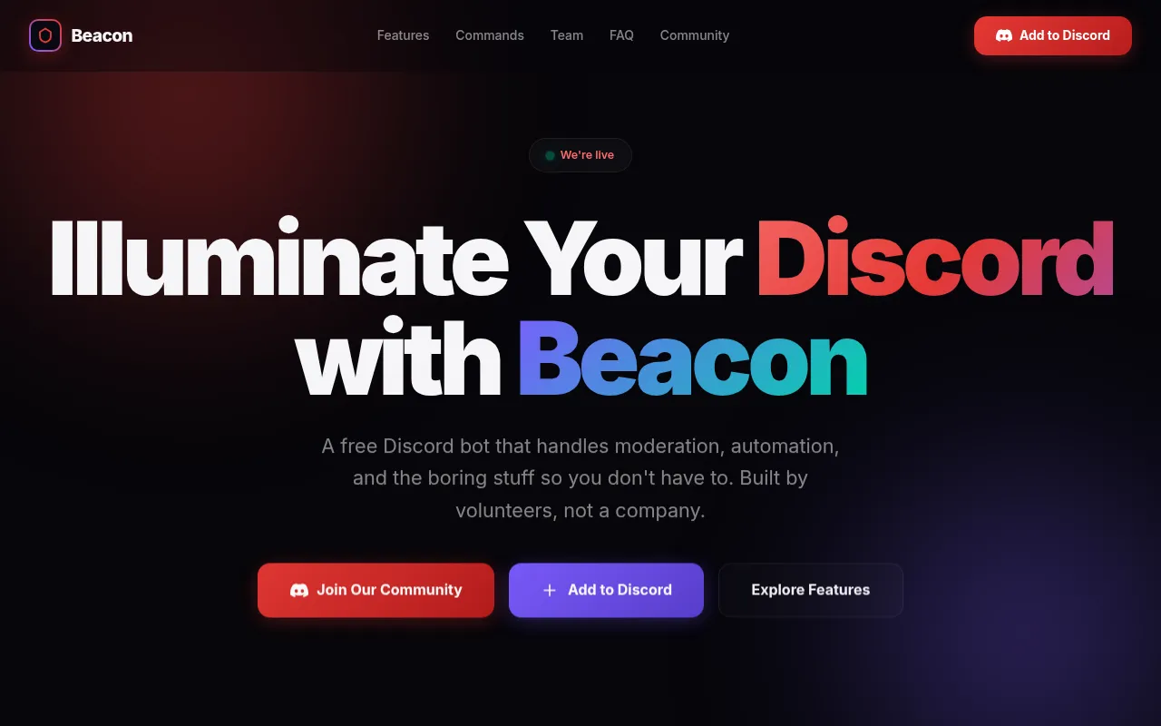 Screenshot of beaconbot.dev