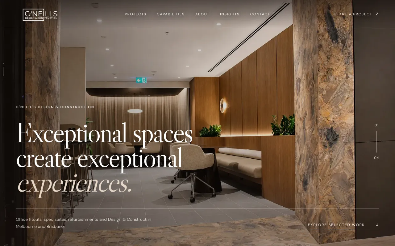 Screenshot of oneillsdc.com.au
