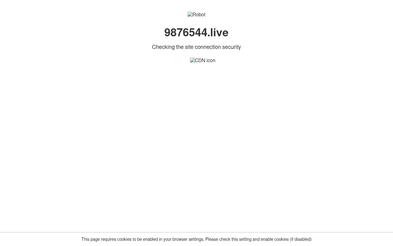 Screenshot of 9876544.live