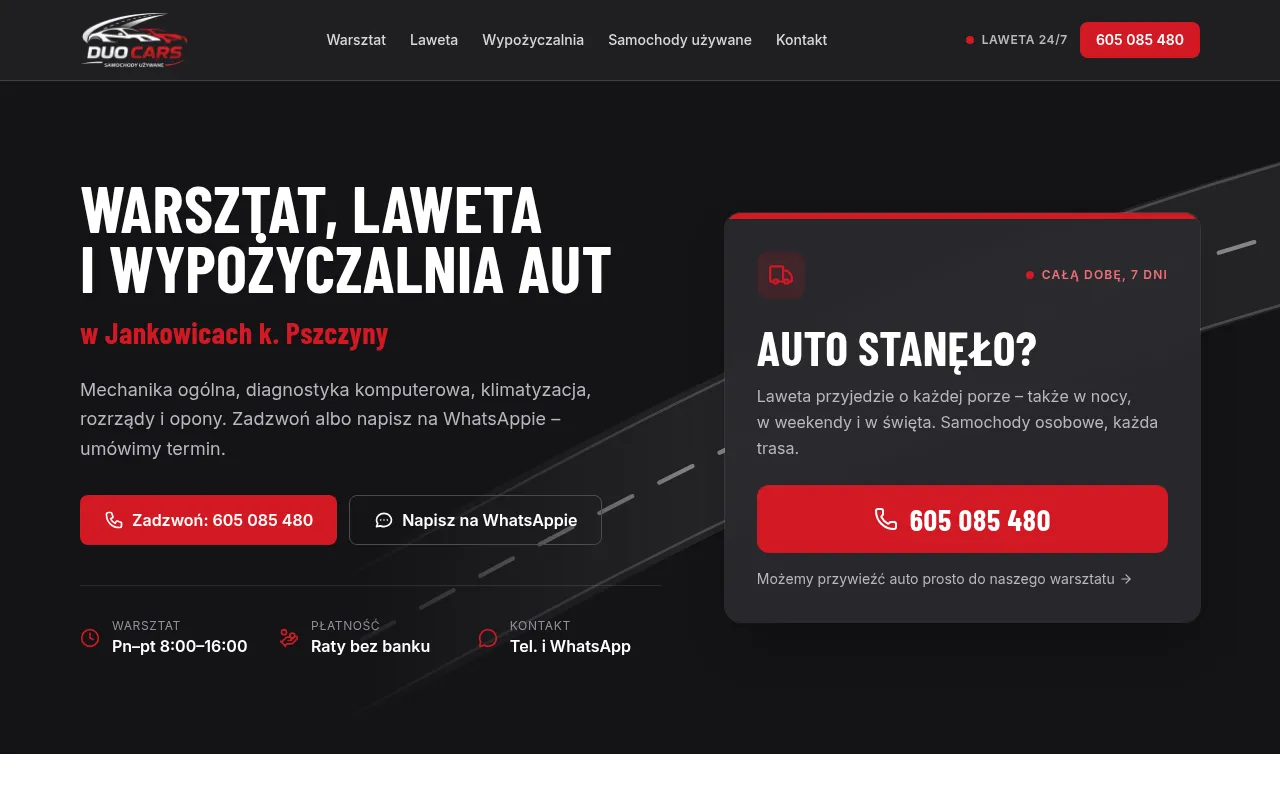 Screenshot of duo-cars.pages.dev