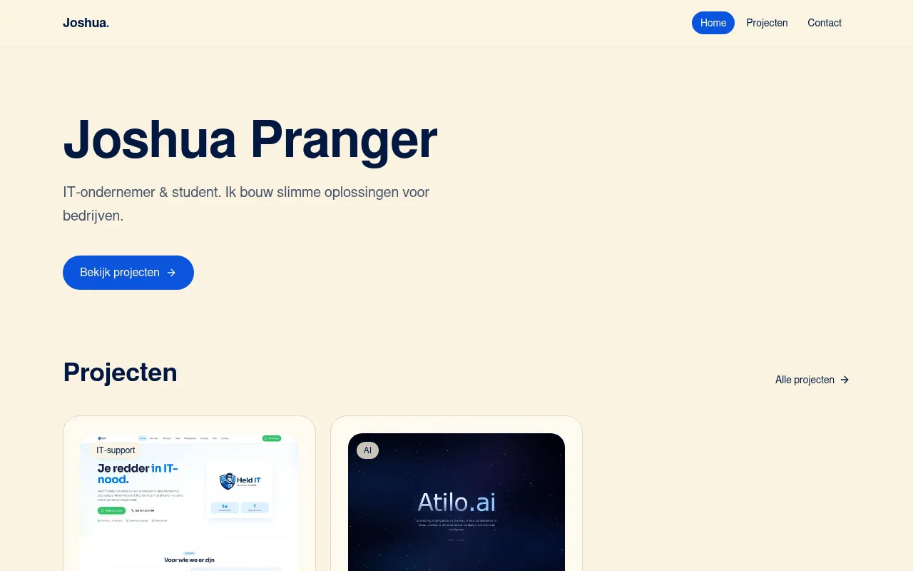 Screenshot of joshuap.nl