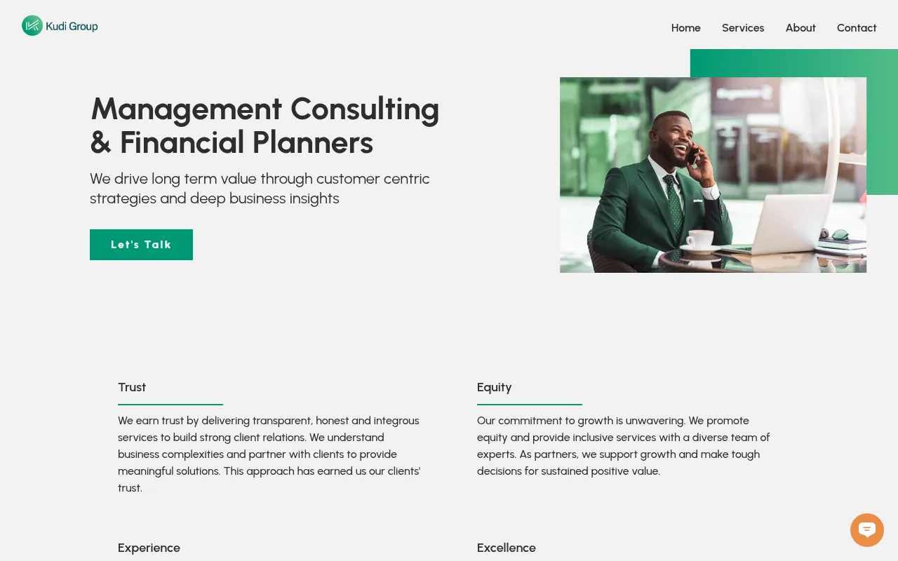 Screenshot of kudigroup.com