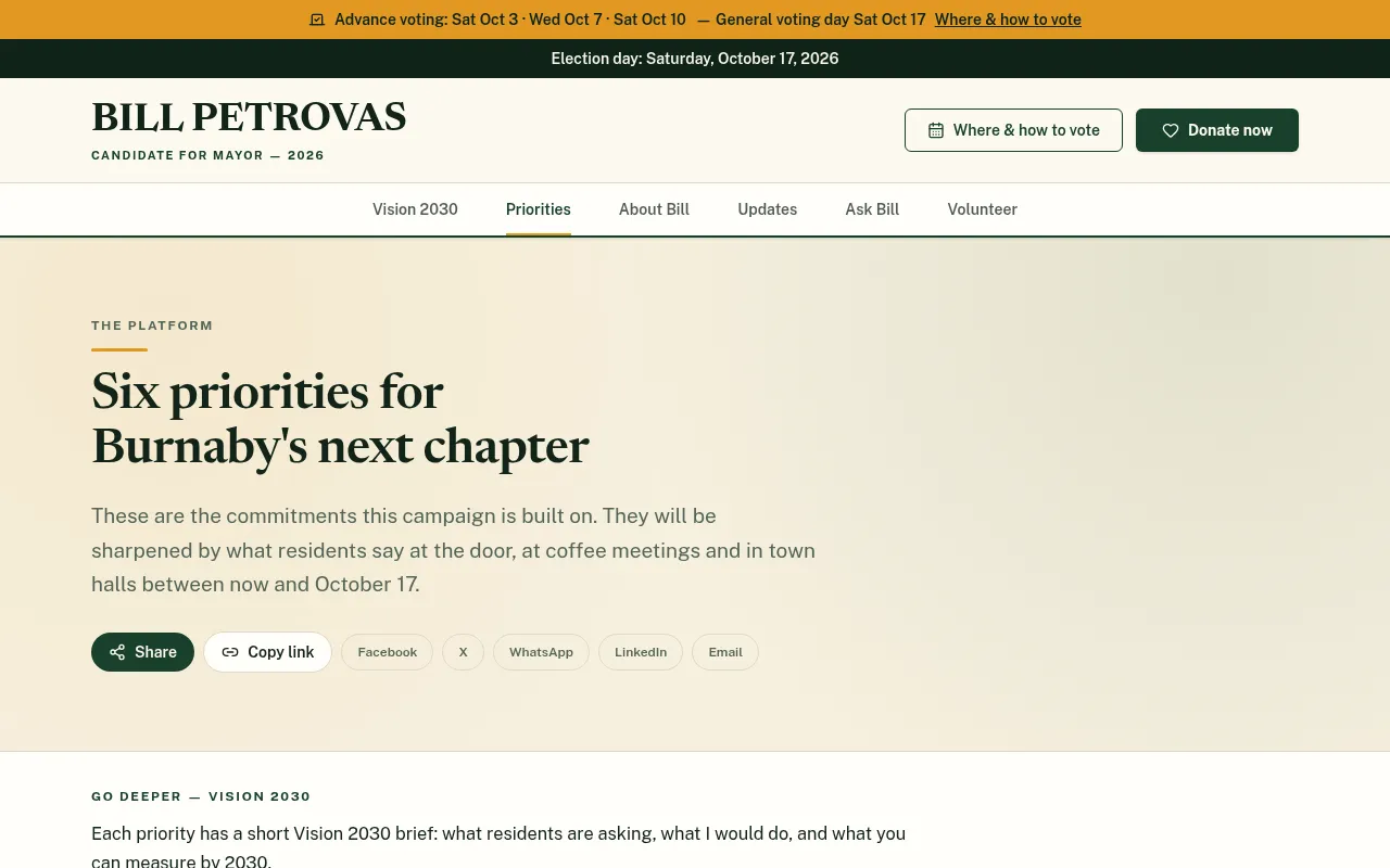 Screenshot of billpetrovas.ca