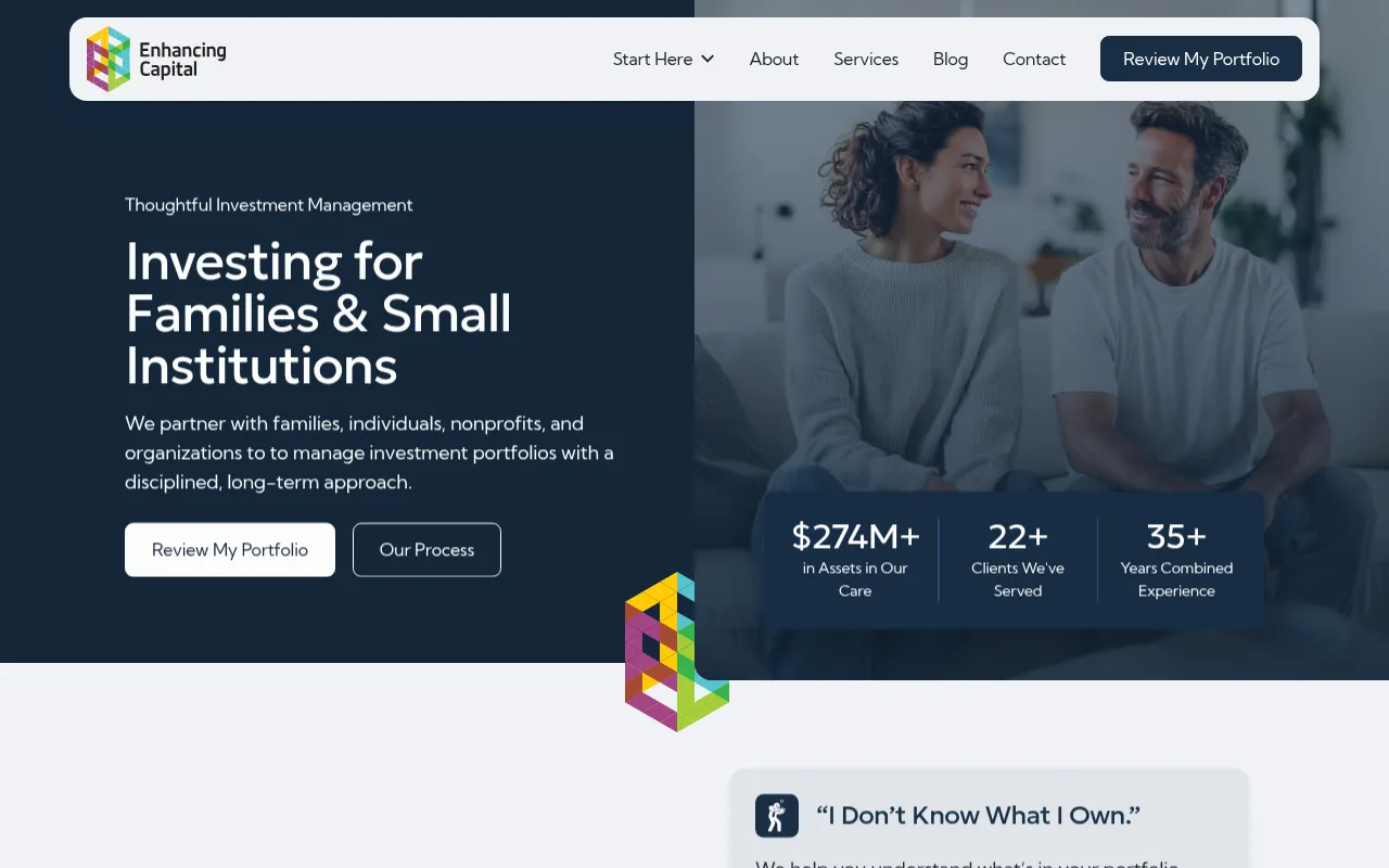 Screenshot of enhancingcapital.com