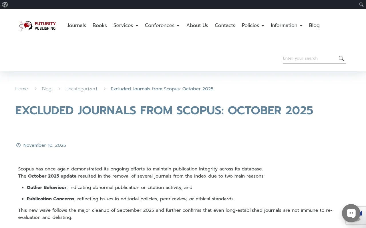 Screenshot of futurity-publishing.com