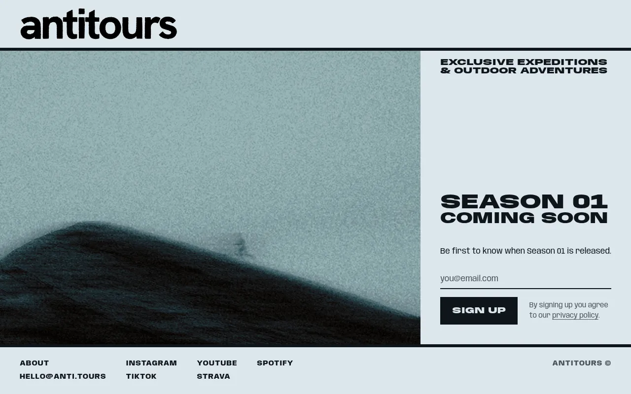 Screenshot of anti.tours