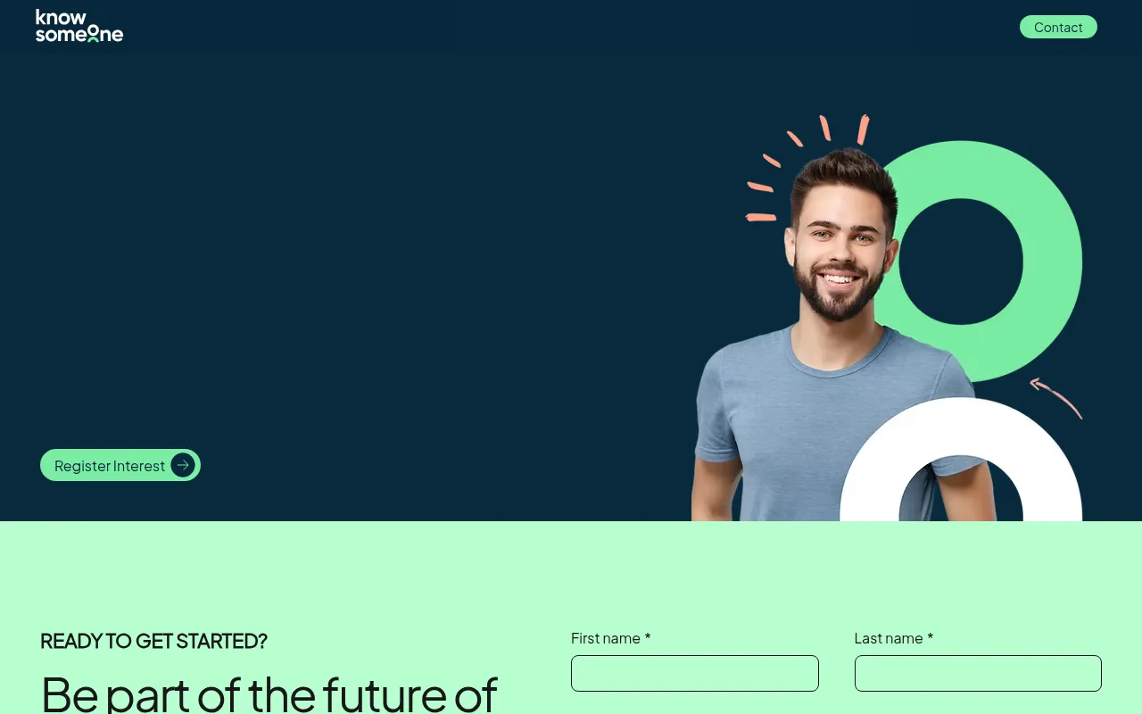 Screenshot of knowsomeone.com