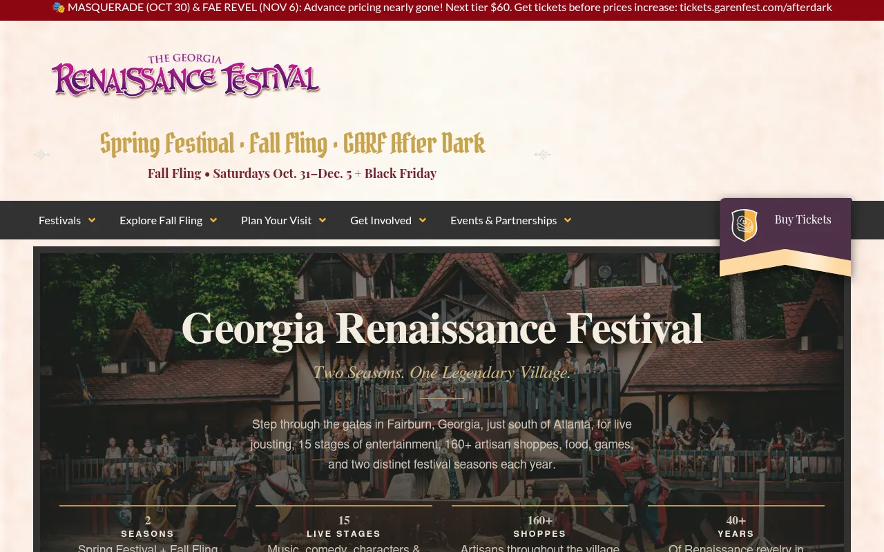 Screenshot of garenfest.com