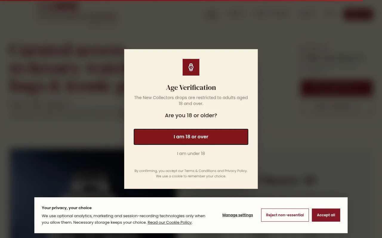 Screenshot of thenewcollectors.com