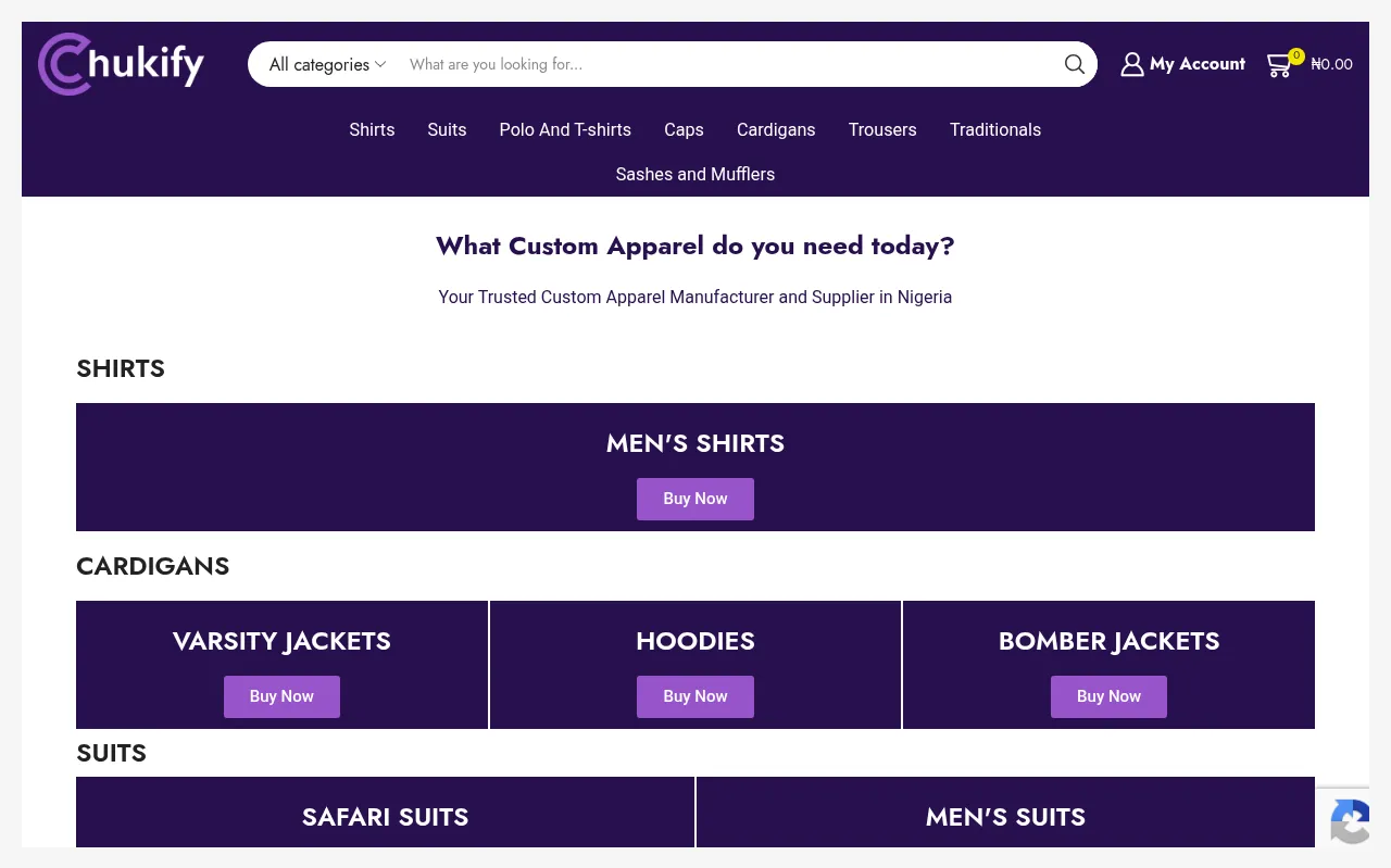 Screenshot of chukify.com