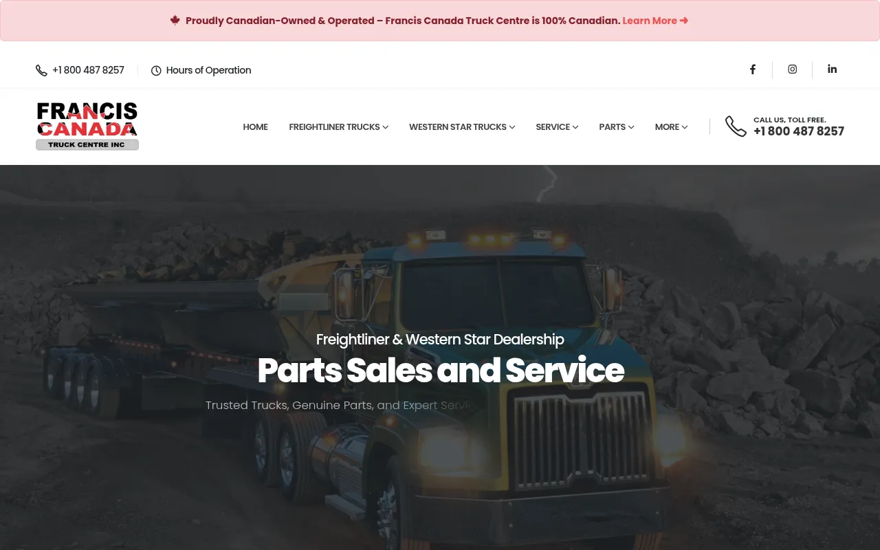 Screenshot of 18004trucks.com