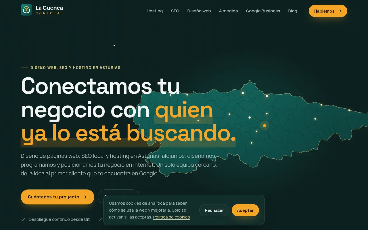 Screenshot of lacuencaconecta.es