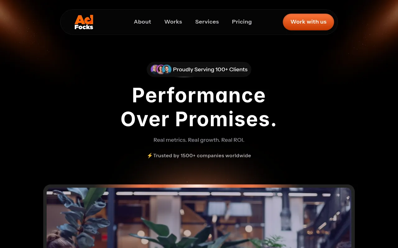 Screenshot of adfocks.com