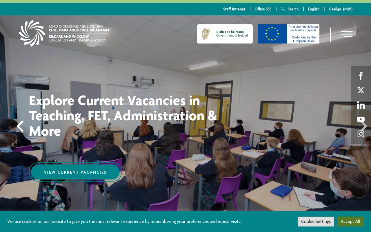 Screenshot of kwetb.ie