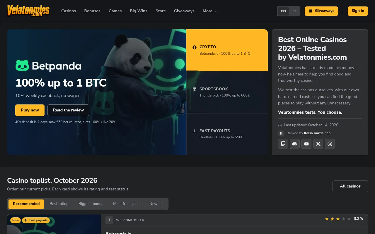 Screenshot of velatonmies.com