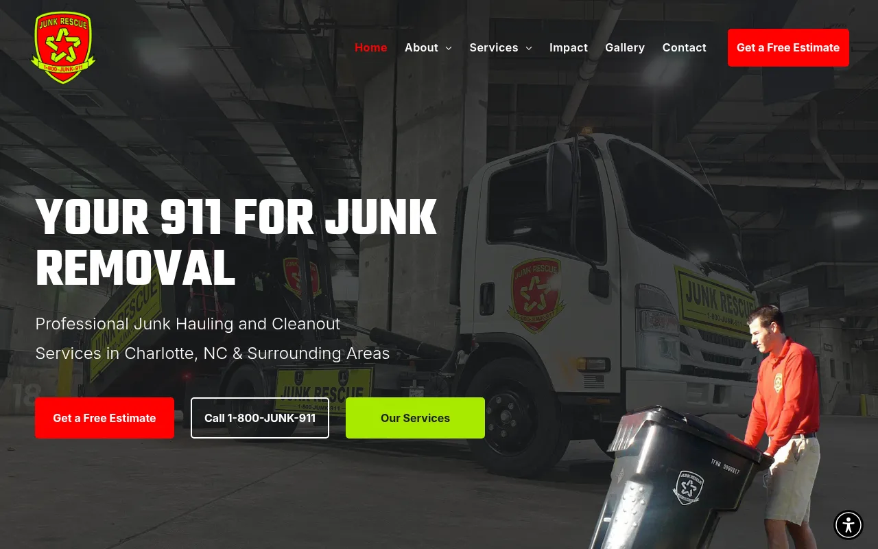 Screenshot of junkrescue.com