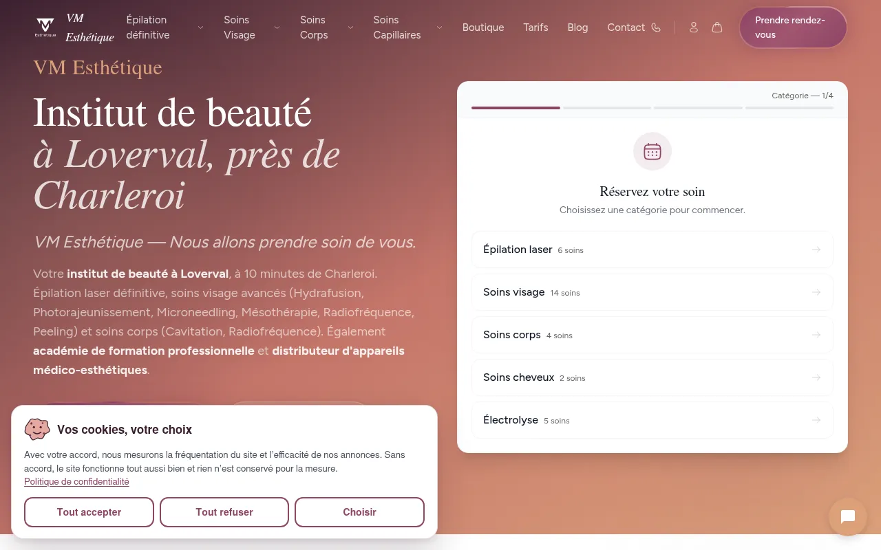 Screenshot of vmesthetique.com