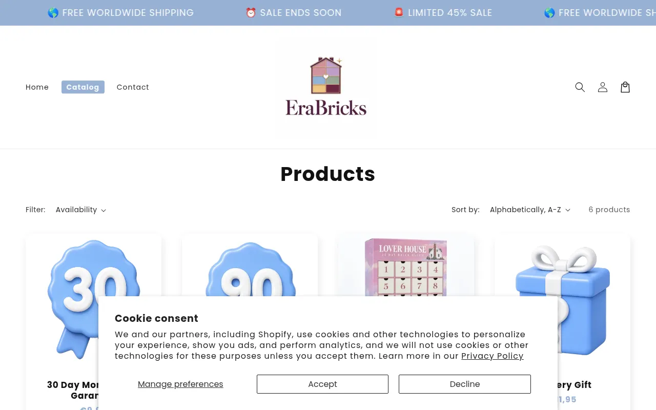 Screenshot of erabricksco.com