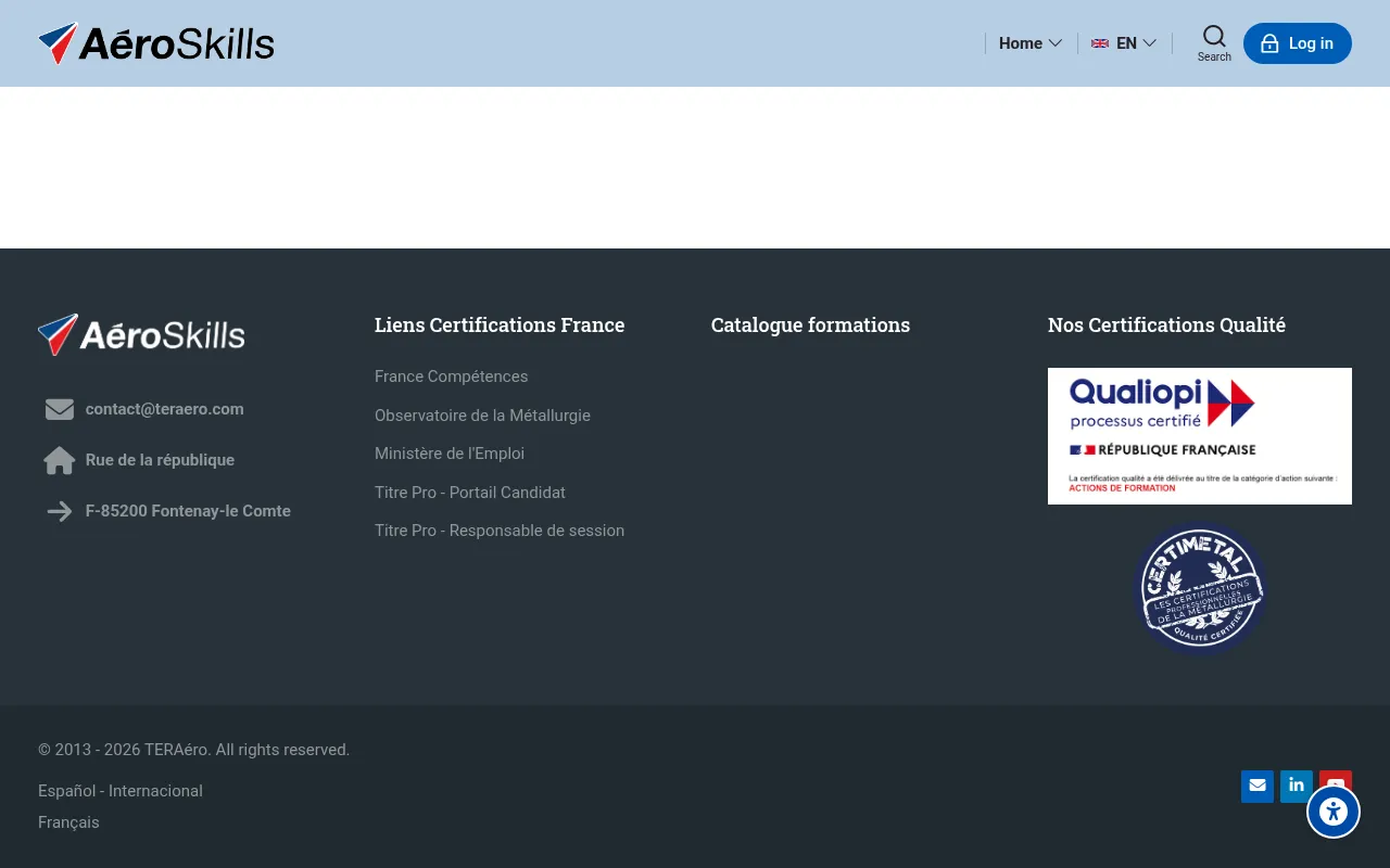 Screenshot of teraero.com