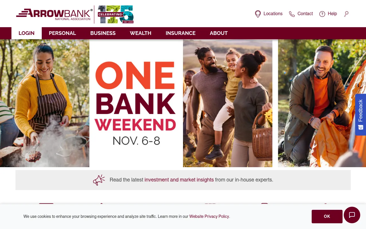 Screenshot of arrowbank.com