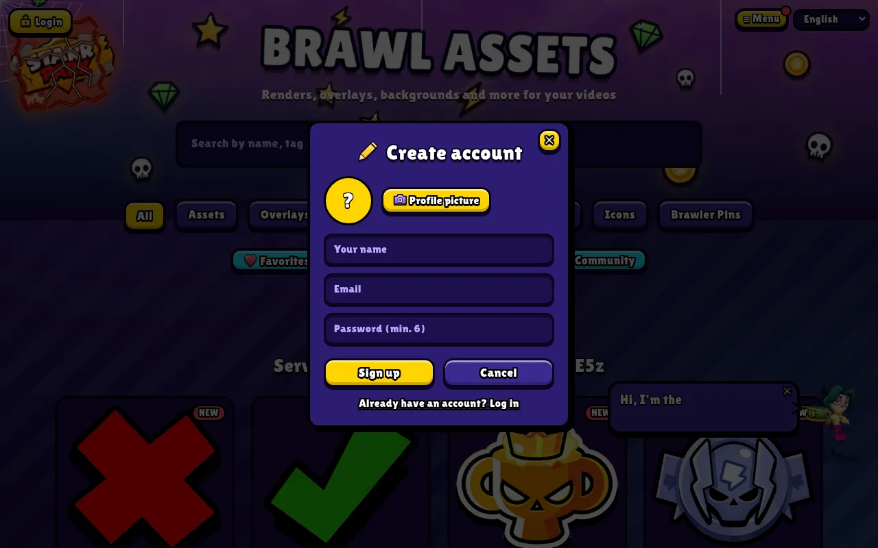 Screenshot of brawlstarsassets.vercel.app
