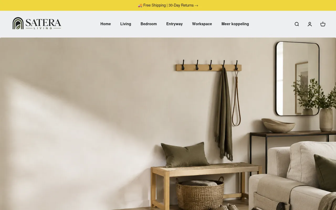 Screenshot of sateraliving.com