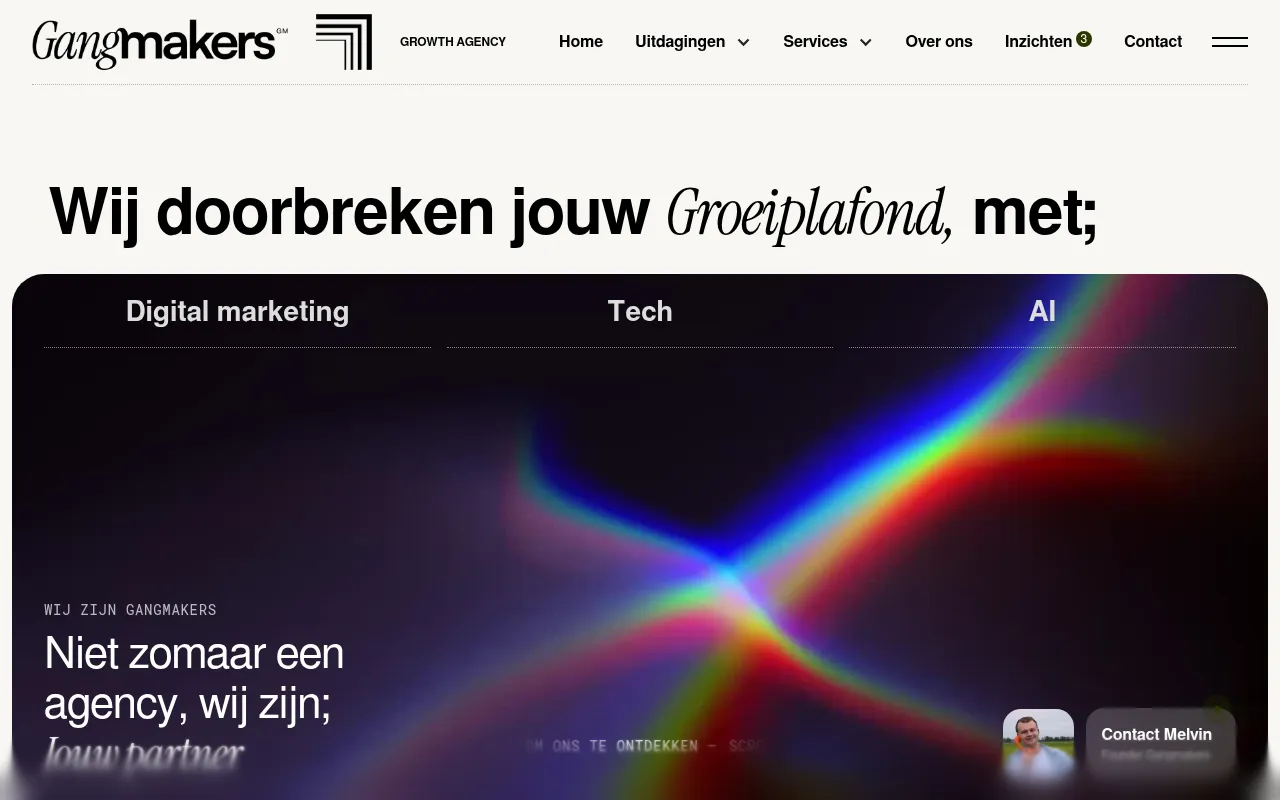 Screenshot of gangmakers.agency