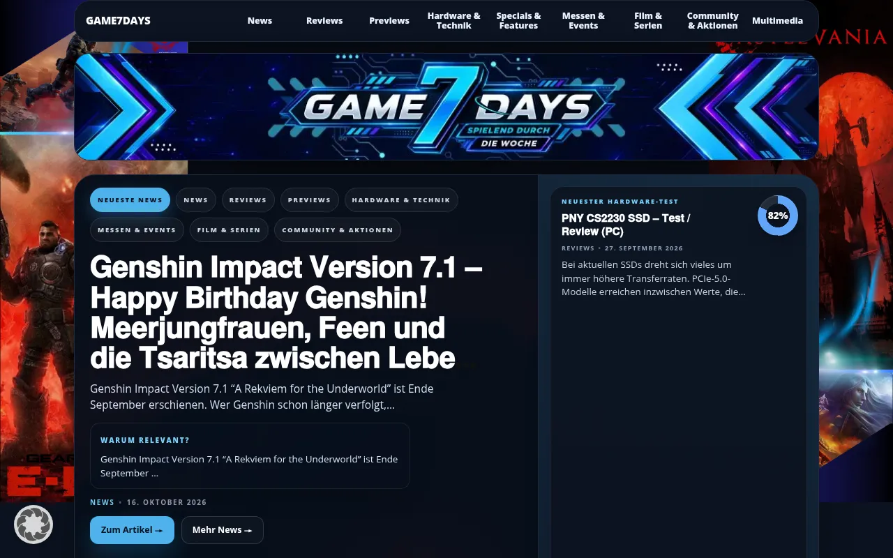 Screenshot of game7days.de