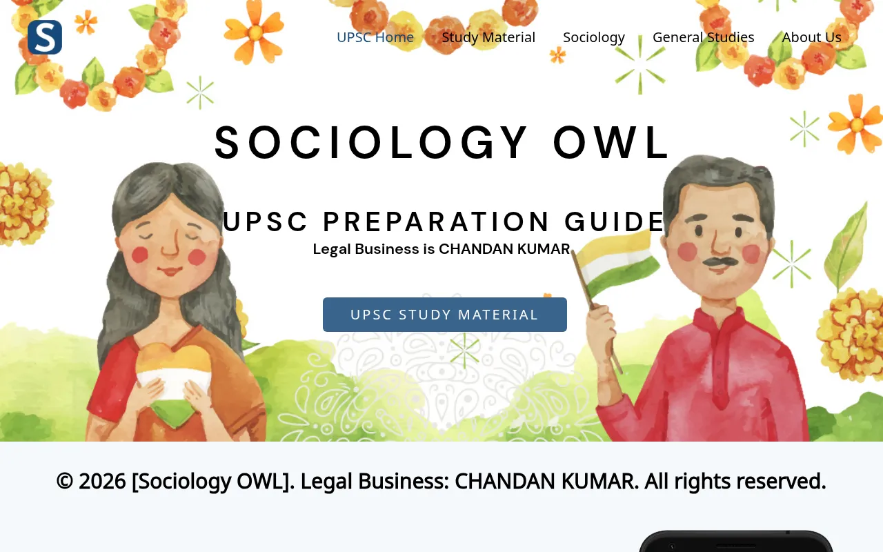 Screenshot of upscsociology.in
