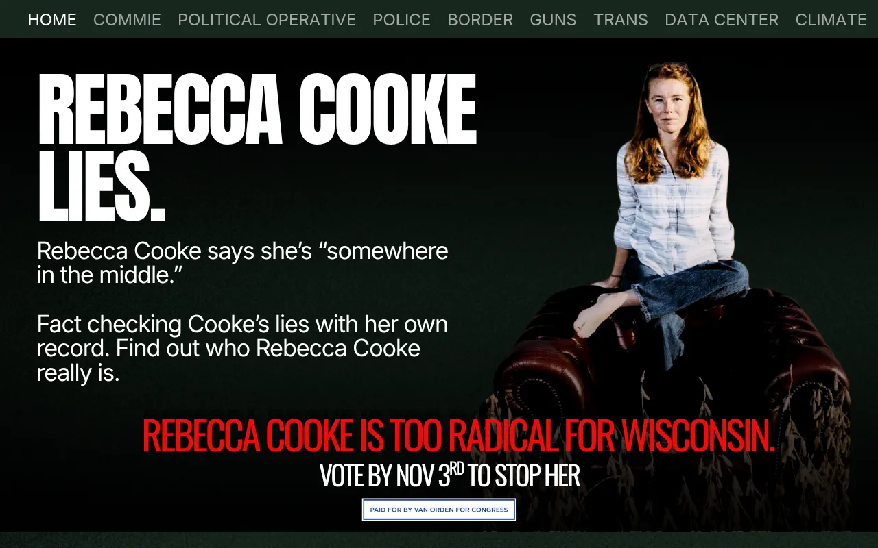 Screenshot of rebeccalies.com