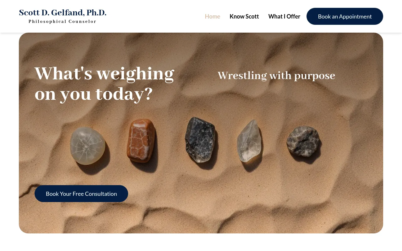 Screenshot of scottgelfand.com