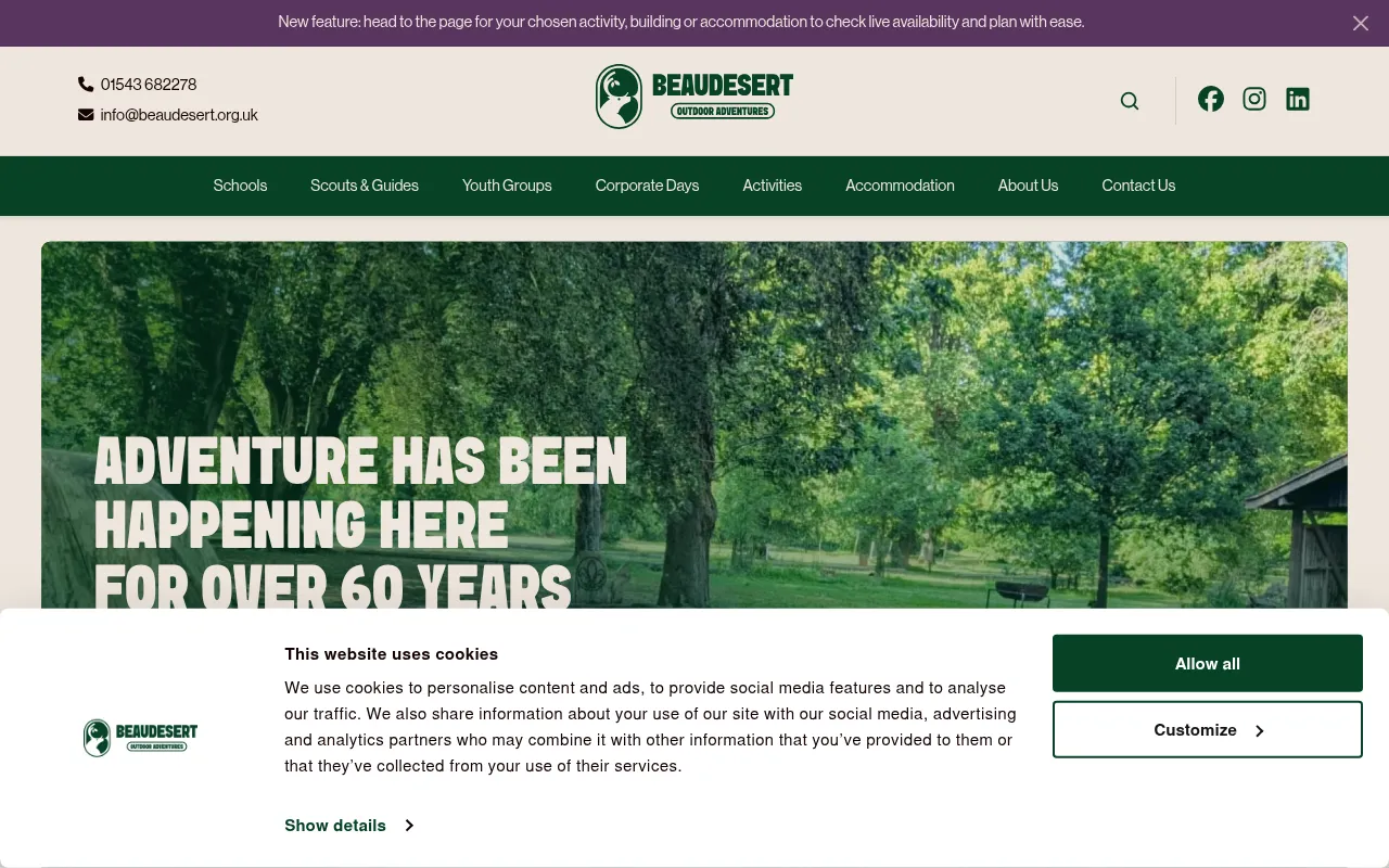 Screenshot of beaudesert.org.uk