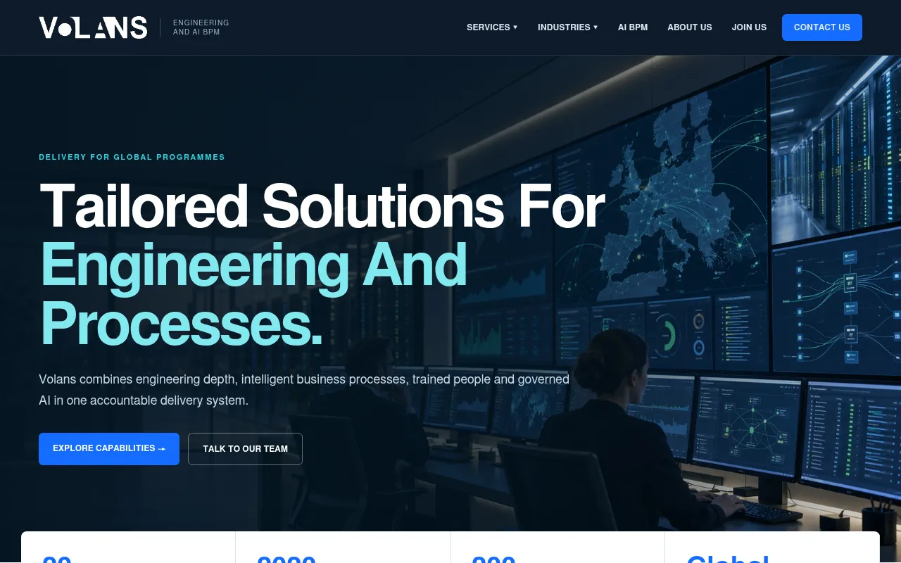 Screenshot of volansinfo.com