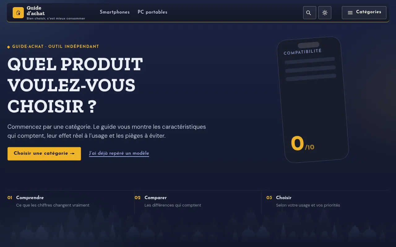 Screenshot of guide-achat-new.vercel.app