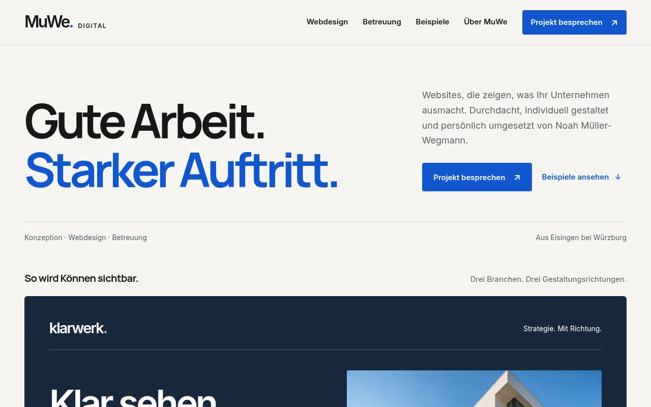 Screenshot of muwe-digital.de