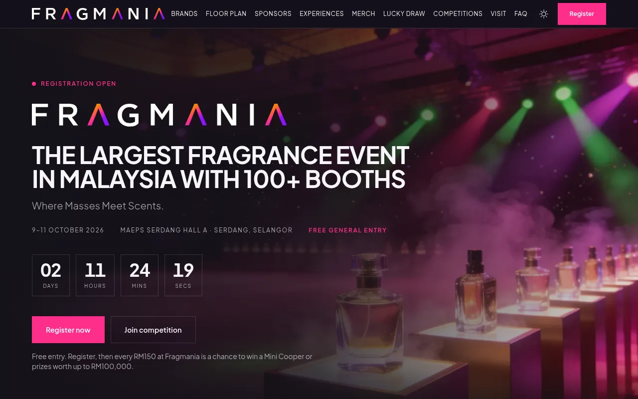 Screenshot of fragmania.my
