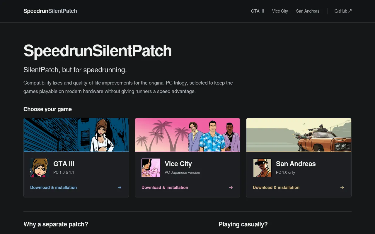 Screenshot of ssp.gta.run