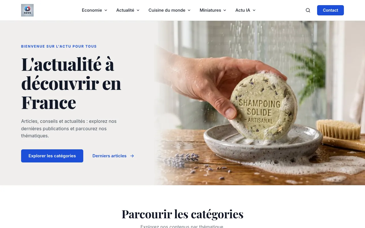 Screenshot of ba-actu.com