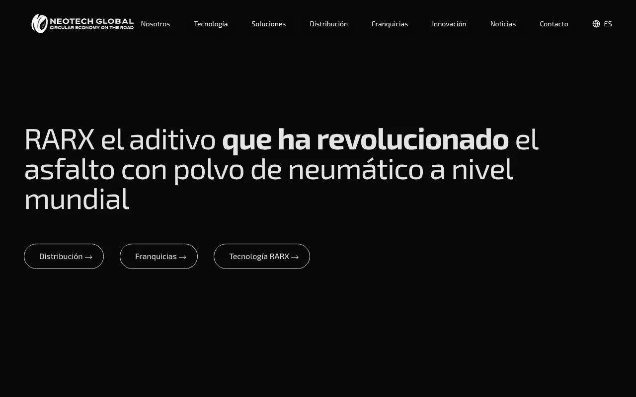Screenshot of neotech-global.com