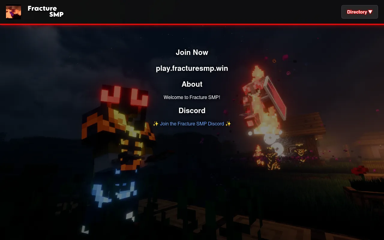 Screenshot of fracturesmp.win