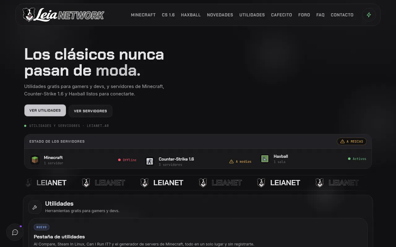 Screenshot of leianet.ar