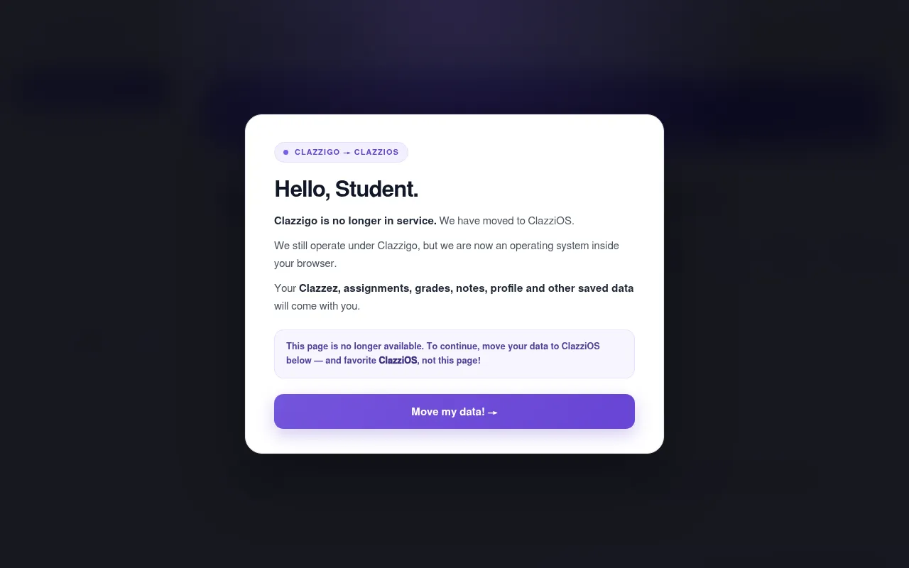 Screenshot of clazzigo.org