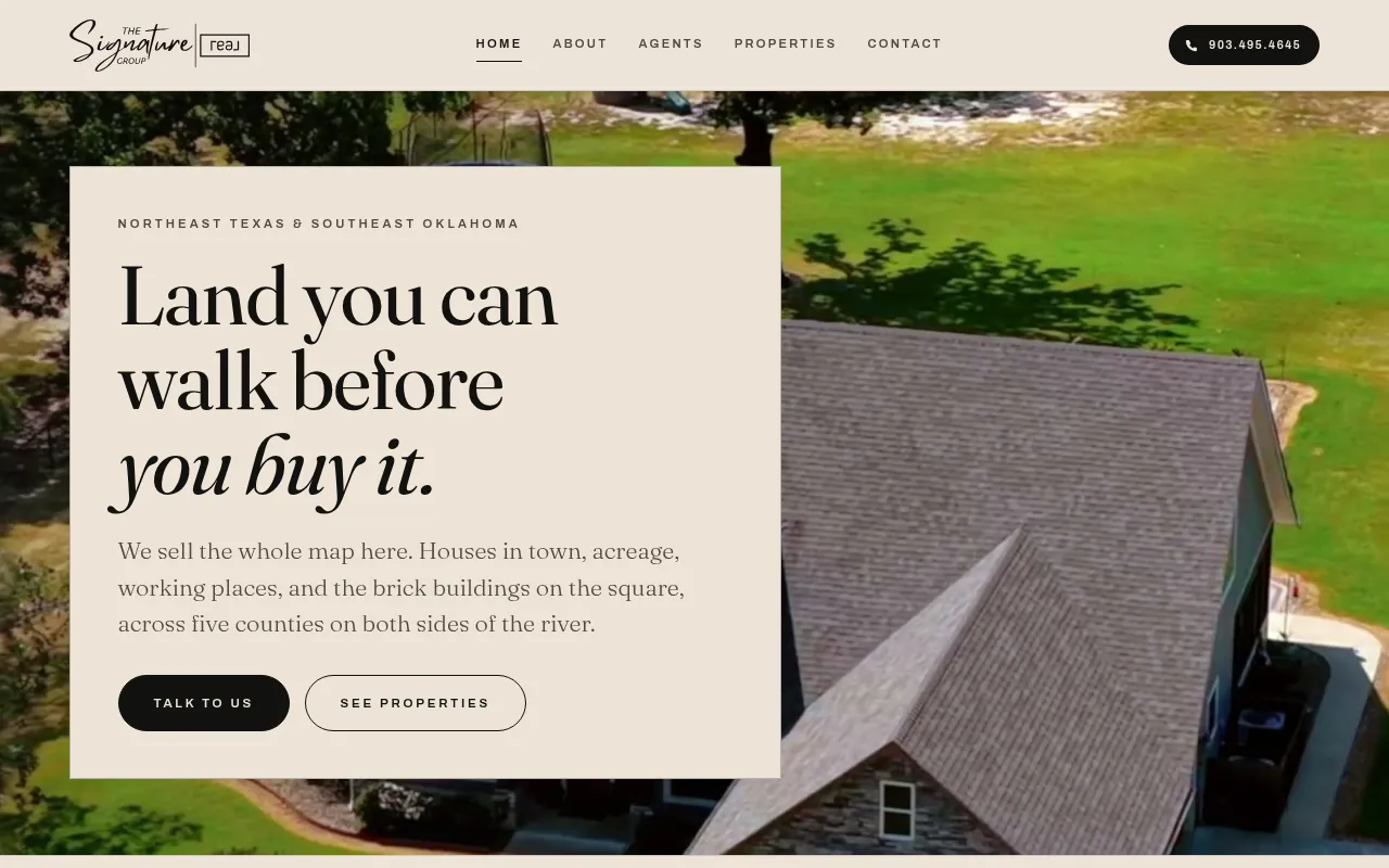 Screenshot of signaturegrouprealty.com