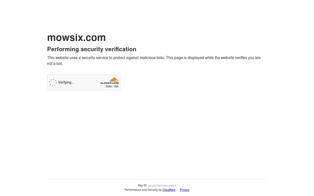 Screenshot of mowsix.com