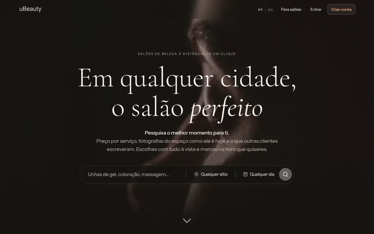 Screenshot of ubeauty.studio
